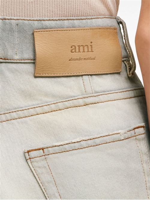 Jeans in denim AMI PARIS | FTR420DE00190554